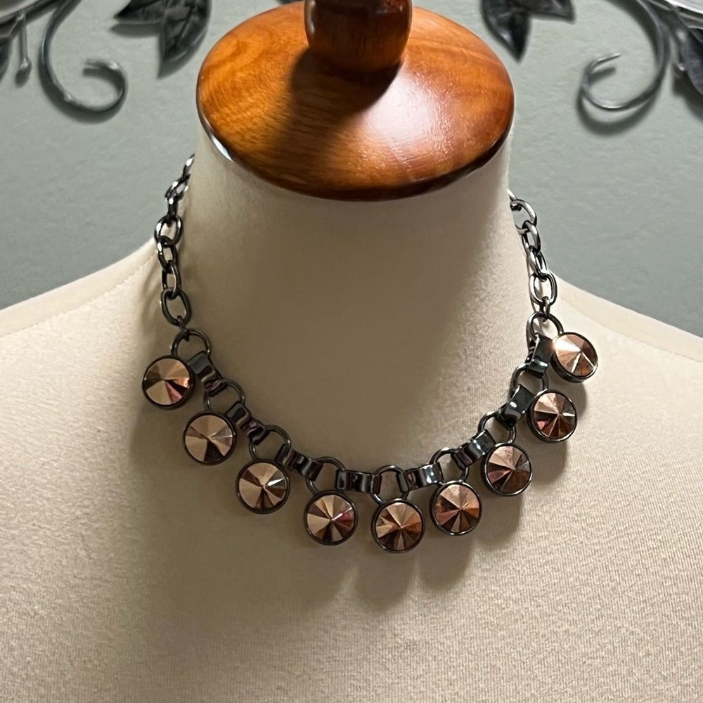 Premier Designs Reversible Short Necklace Black and Rose Gold Necklace #PDNK2